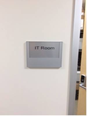 Business IT Storage Room  Lettering from DAVE  H, CA